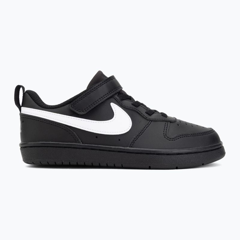 Kinderschuhe Nike Court Borough Low Recraft black/black/white 2