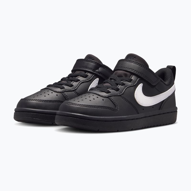 Kinderschuhe Nike Court Borough Low Recraft black/black/white 3
