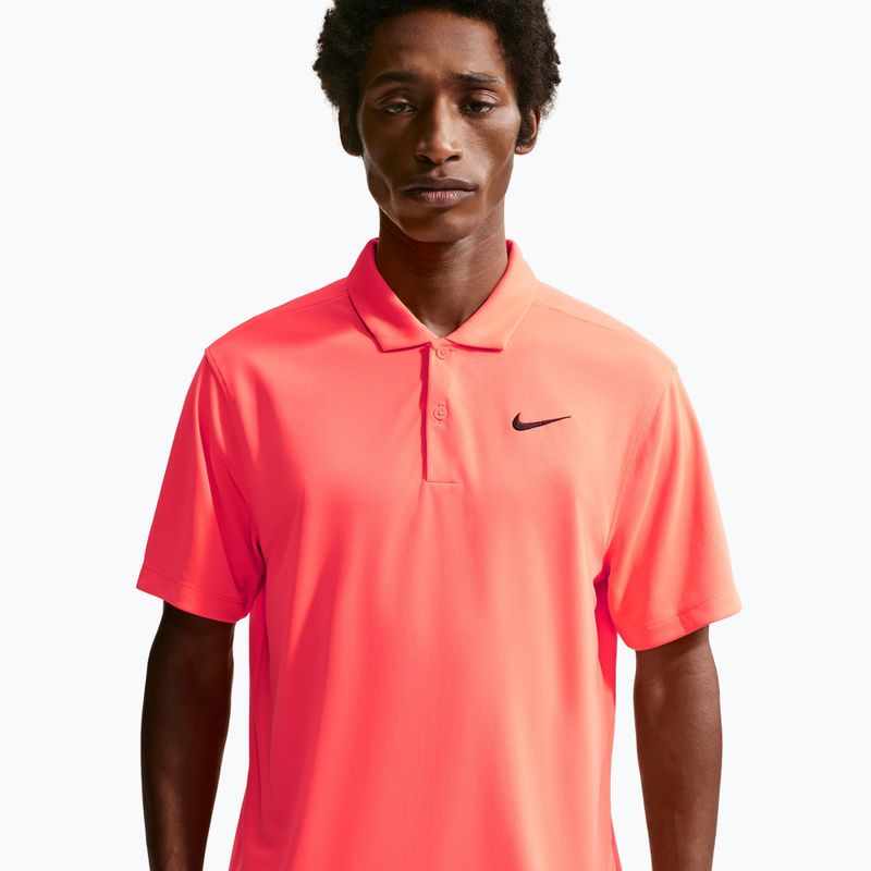 Herren-Tennisshirt Nike Court Dri-Fit Polo Solid hot lava/black 4