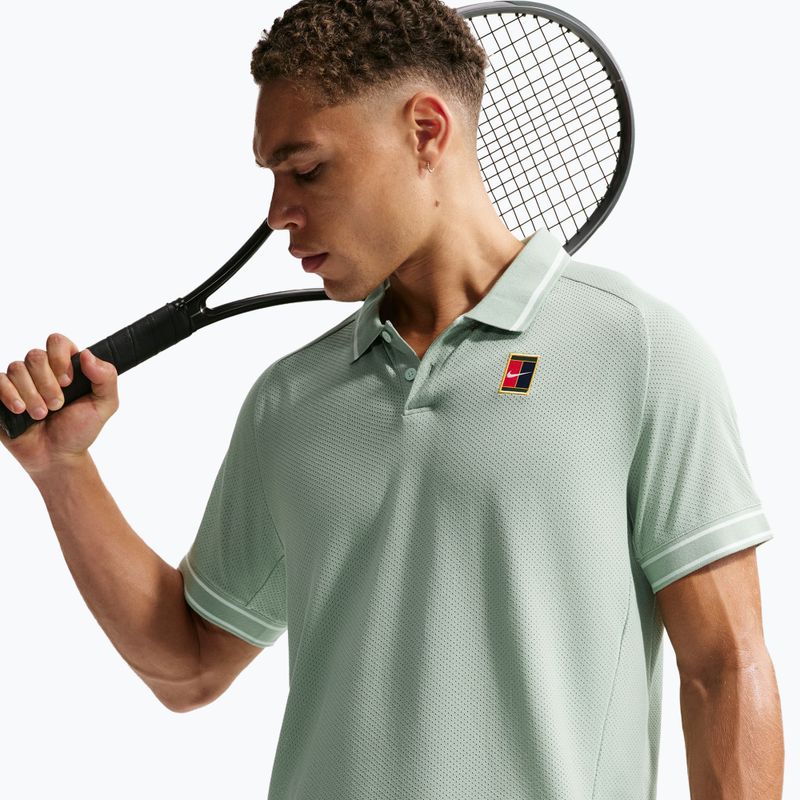 Herren-Tennisshirt Nike Court Heritage Polo steam 5