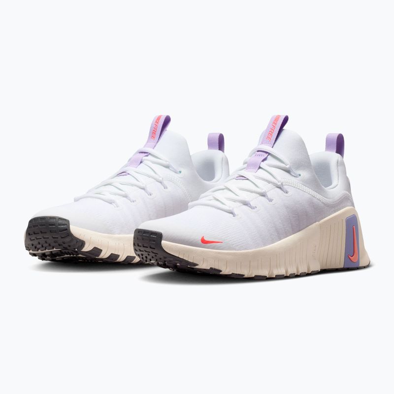 Damen-Trainingsschuhe Nike Free Metcon 6 white/violet mist/chalk/hot lava 10