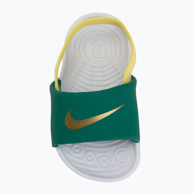 Kinder-Badeschuhe Nike Kawa malachite/sonic yellow 5
