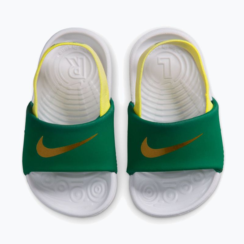 Kinder-Badeschuhe Nike Kawa malachite/sonic yellow 5