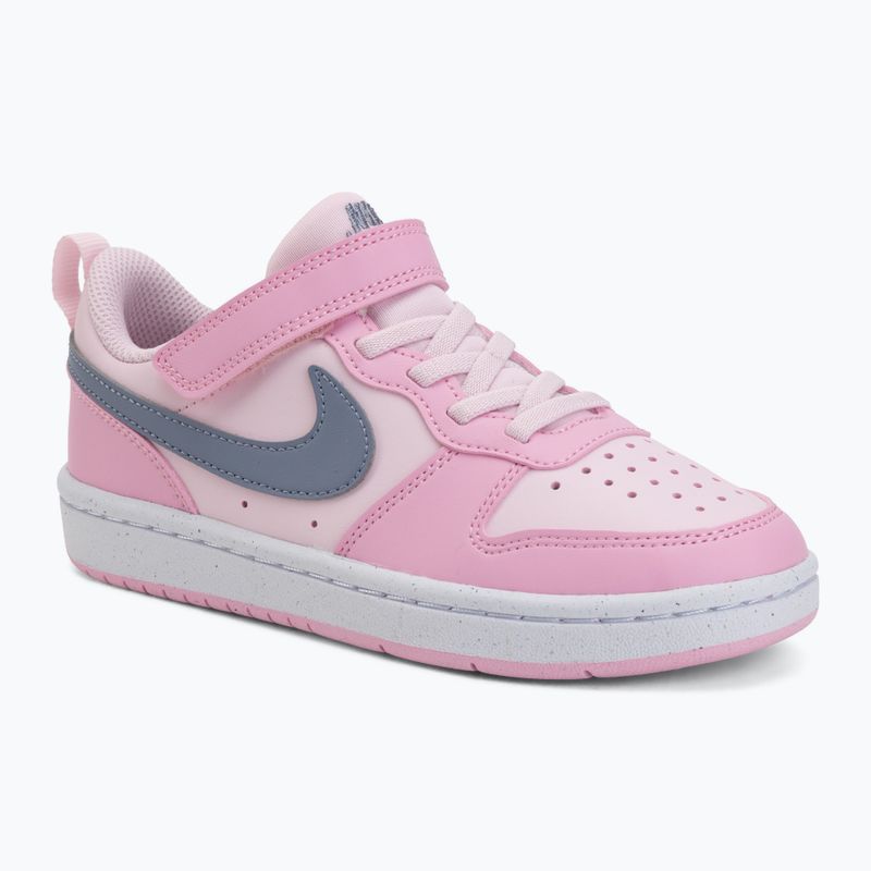 Kinderschuhe Nike Court Borough Low Recraft pink foam/pink rise/white/ashen slate