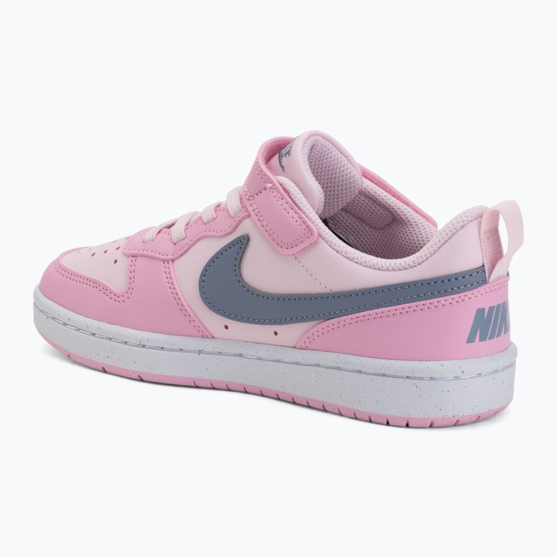 Kinderschuhe Nike Court Borough Low Recraft pink foam/pink rise/white/ashen slate 3