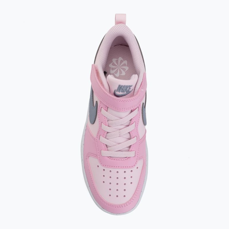 Kinderschuhe Nike Court Borough Low Recraft pink foam/pink rise/white/ashen slate 5