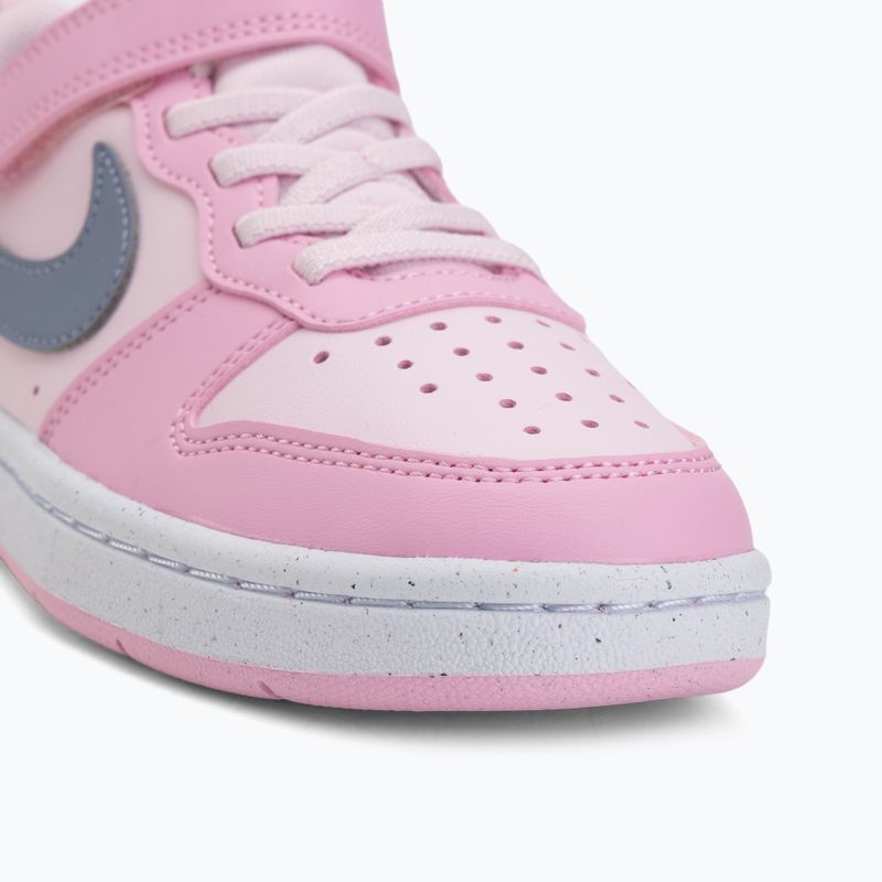 Kinderschuhe Nike Court Borough Low Recraft pink foam/pink rise/white/ashen slate 7