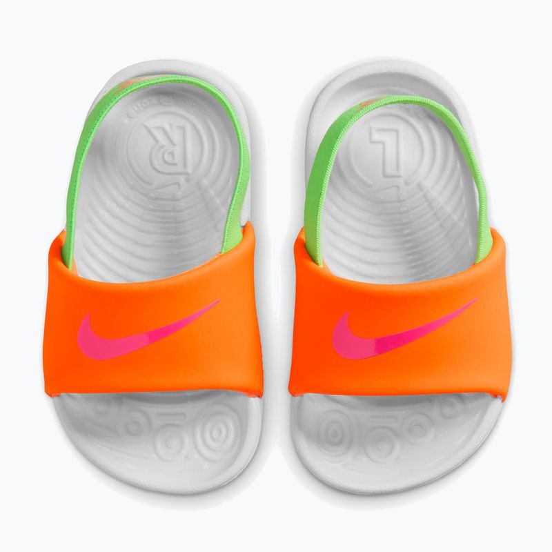 Kinder-Badeschuhe Nike Kawa total orange/green strike 5