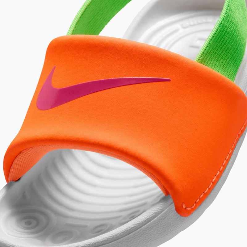 Kinder-Badeschuhe Nike Kawa total orange/green strike 7