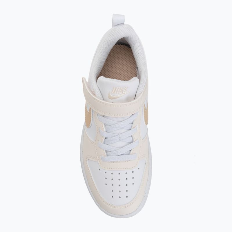 Kinderschuhe Nike Court Borough Low white/chalk/white/shimmer 5
