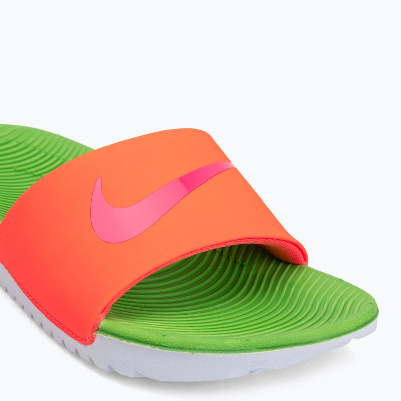 Badelatschen Nike Coffee total orange/green strike/hyper pink 7