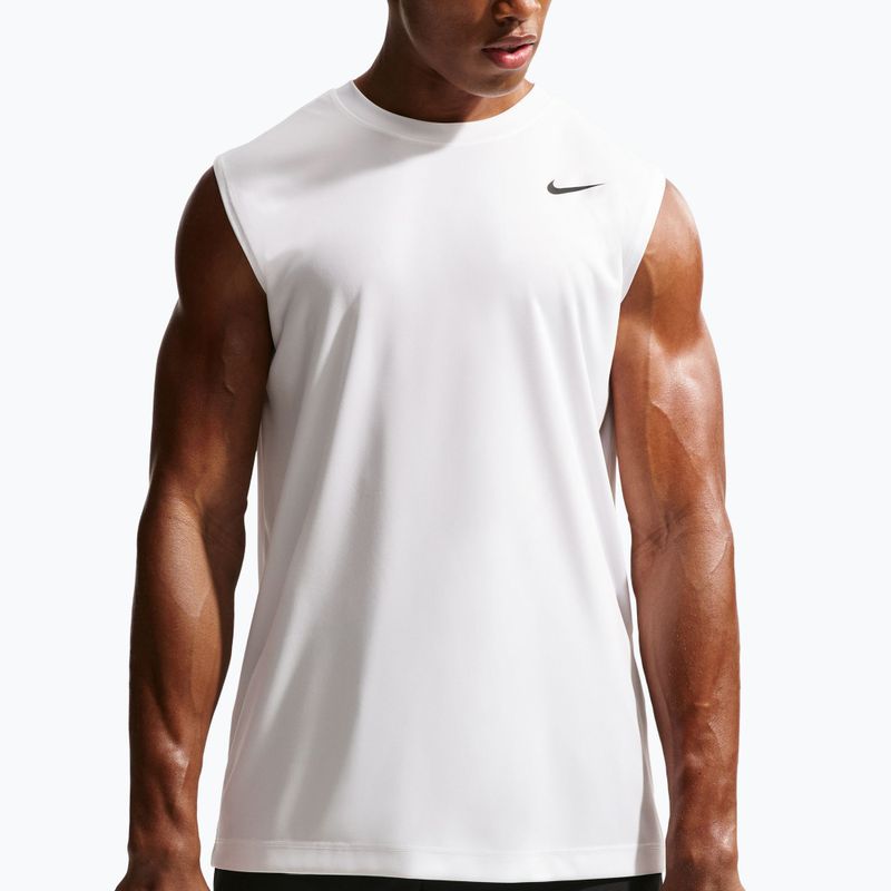 Trainings-T-Shirt Herren Nike Dri-FIT Sleeveless Training Top white/black