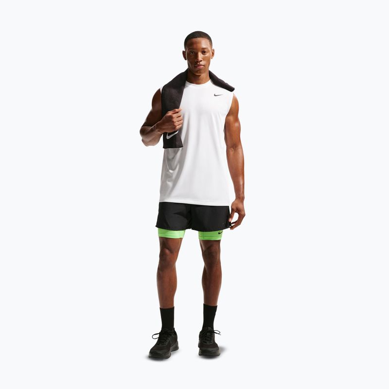 Trainings-T-Shirt Herren Nike Dri-FIT Sleeveless Training Top white/black 2