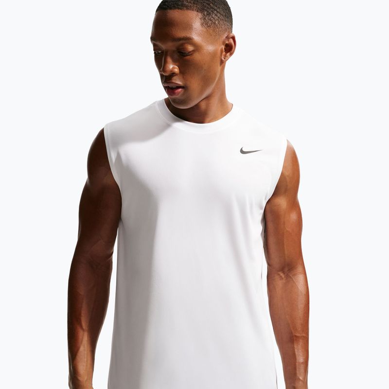 Trainings-T-Shirt Herren Nike Dri-FIT Sleeveless Training Top white/black 4