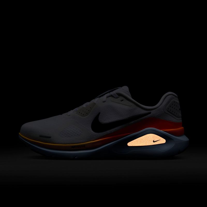 Herren-Laufschuhe Nike Structure 26 white/hydrogen blue/total orange/black 5