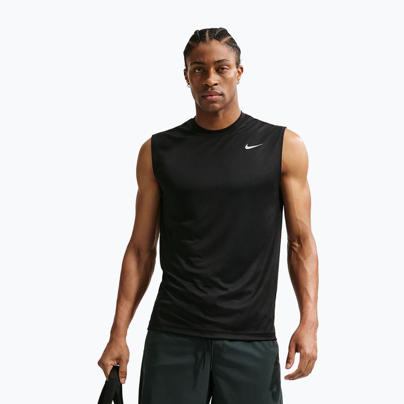 Trainings-T-Shirt Herren Nike Dri-FIT Sleeveless Training Top black/matte silver