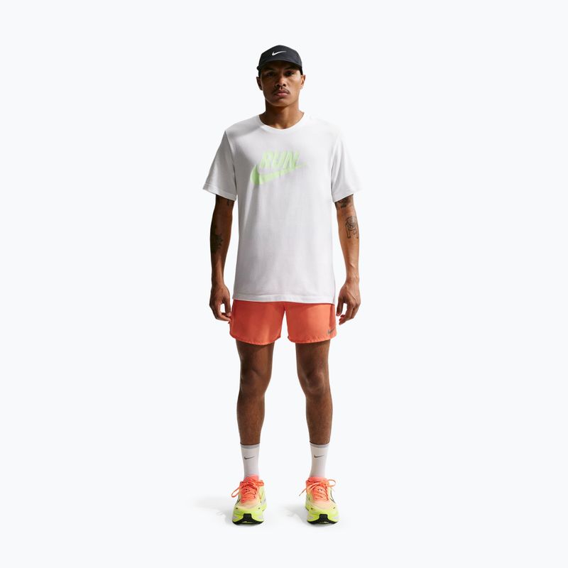 Herren-Laufshirt Nike Dri-Fit Running white/barely volt 2