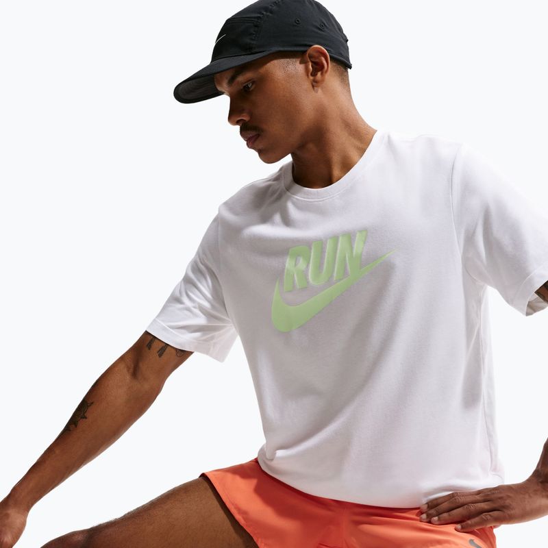 Herren-Laufshirt Nike Dri-Fit Running white/barely volt 6