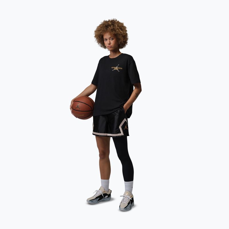 Spodenki koszykarskie damskie Nike Jordan Sport Diamond 4" black/metallic gold 2