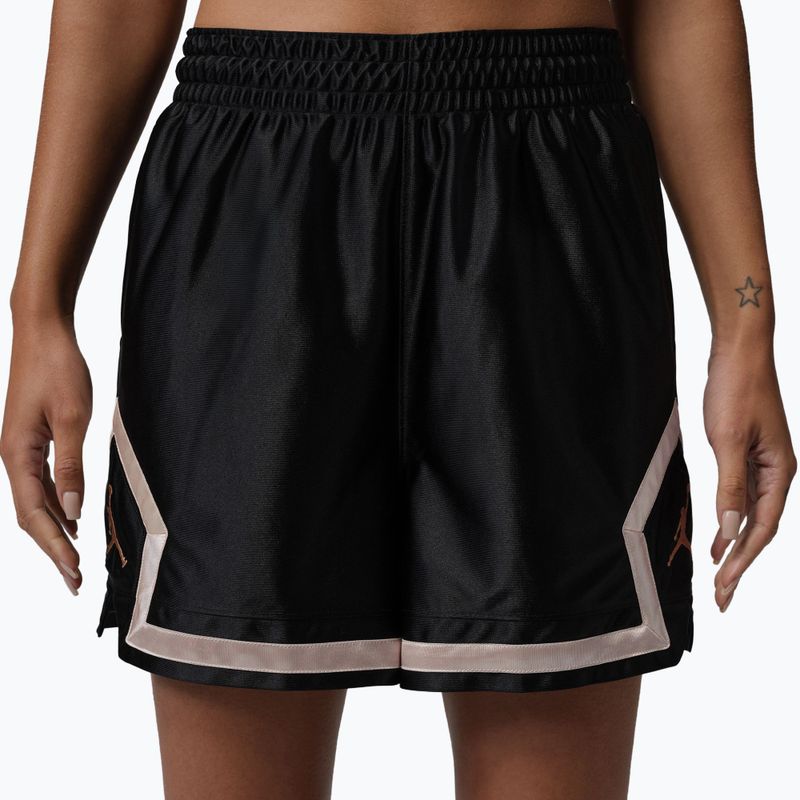 Damen-Basketballshorts Nike Jordan Sport Diamond 4" black/metallic gold 3