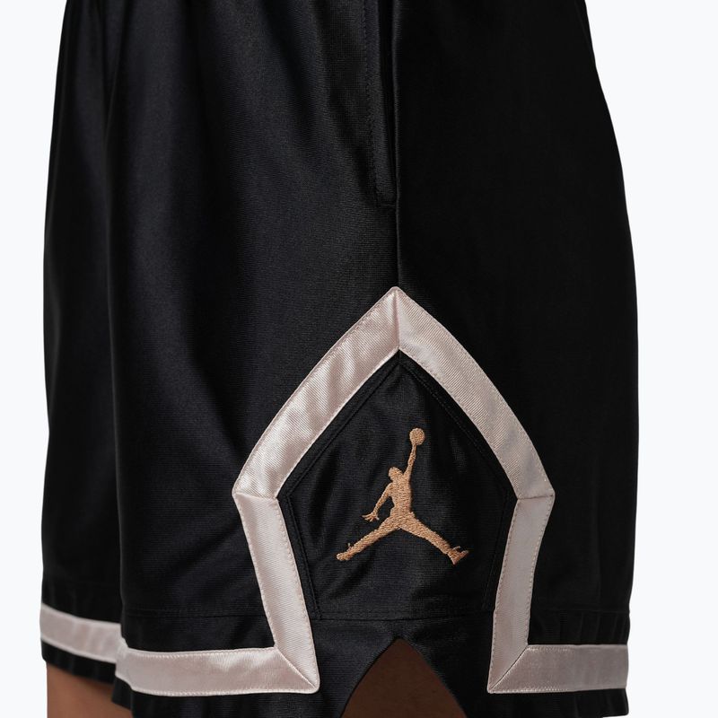 Spodenki koszykarskie damskie Nike Jordan Sport Diamond 4" black/metallic gold 6
