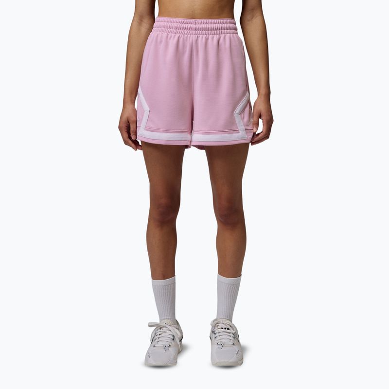 Damen-Basketballshorts Nike Jordan Sport Diamond 4" iced carmine/iced carmine/white/white 4
