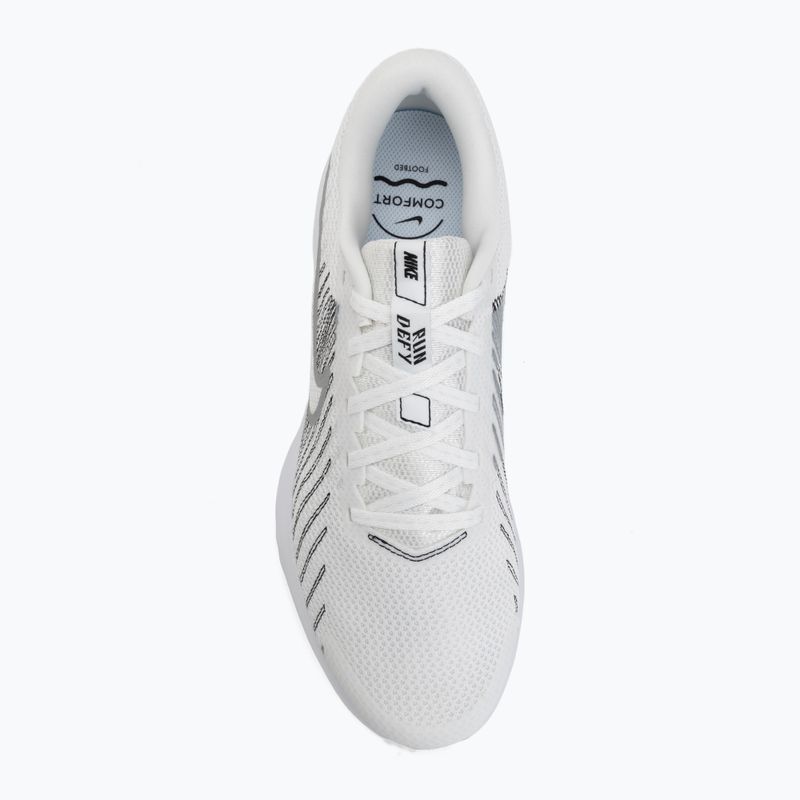 Herren-Laufschuhe Nike Run Defy summit white/white/black/metallic silver 5