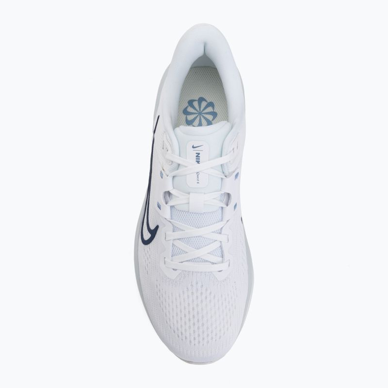 Laufschuhe für Damen Nike Quest 6 white/pearl pink/work blue/blue void 5