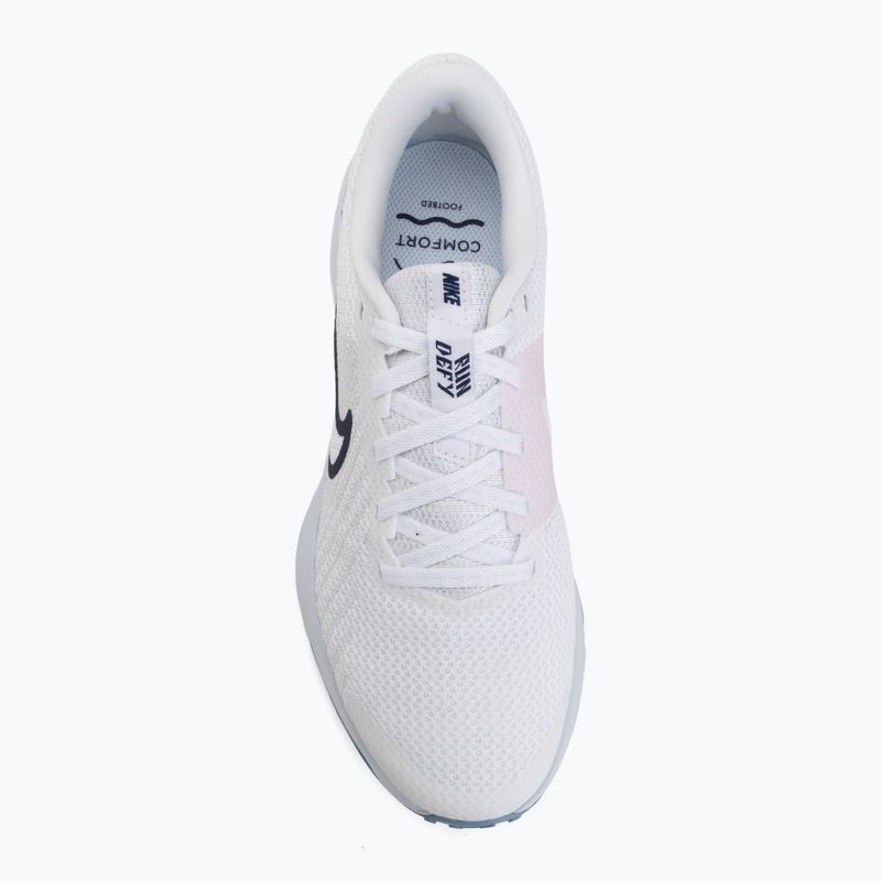 Laufschuhe für Damen Nike Run Defy white/football grey/work blue/blue void 5