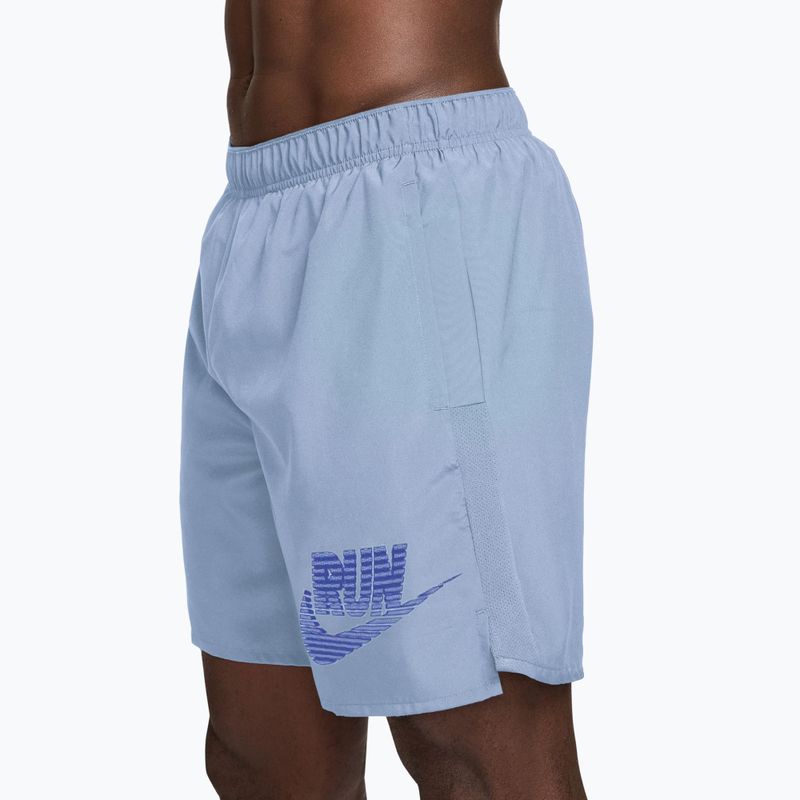 Herren-Laufshorts Nike Challenger Dri-Fit Brief-Lined 7" hydrogen blue/lapis 3