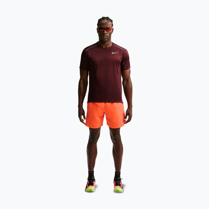 Herren-Laufshorts Nike Miler Dri-Fit Brief Lined7" total orange 2