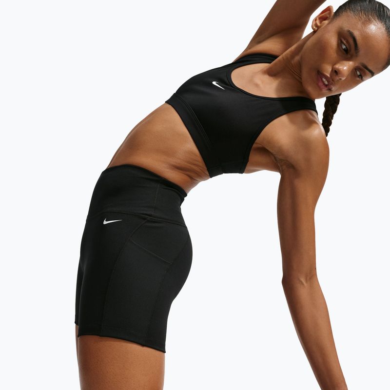 Damen-Shorts Nike One High Waisted Biker 5" black/black/white 5