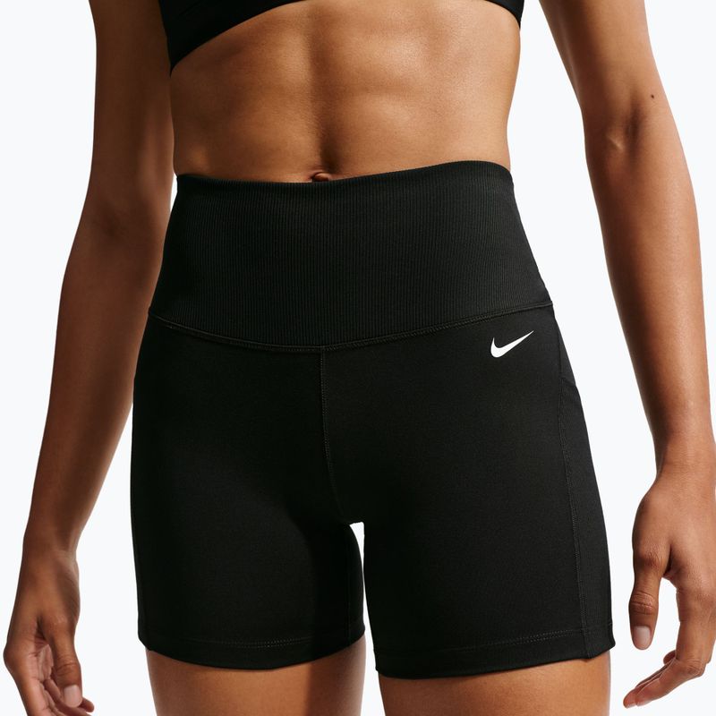 Damen-Shorts Nike One High Waisted Biker 5" black/black/white 6
