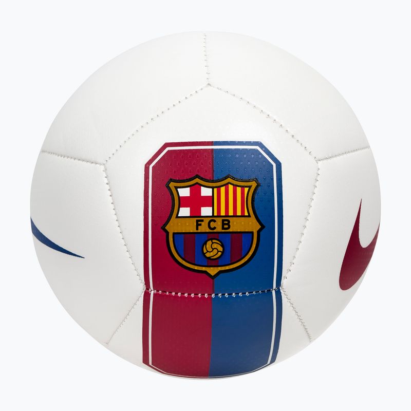 Ball für Mini-Fußball Nike Skills FC Barcelona white/cardinal red size 1 2