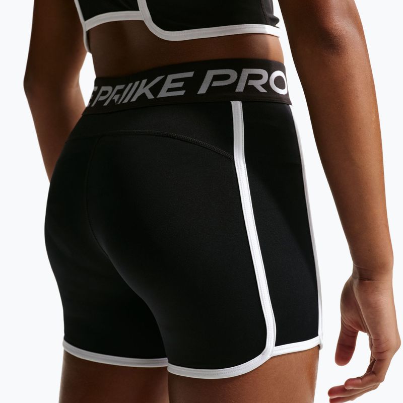 Kindershorts Nike Pro Dri-Fit 3" black/white 4