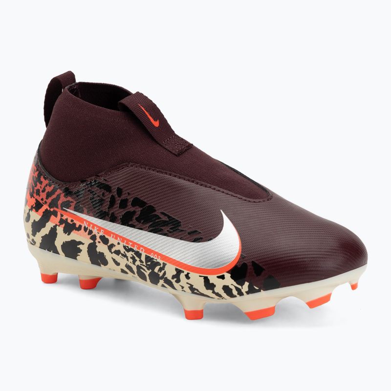 Kinder-Fußballschuhe Nike United Jr. Mercurial Superfly 10 Academy MG burgundy crush/metallic silver