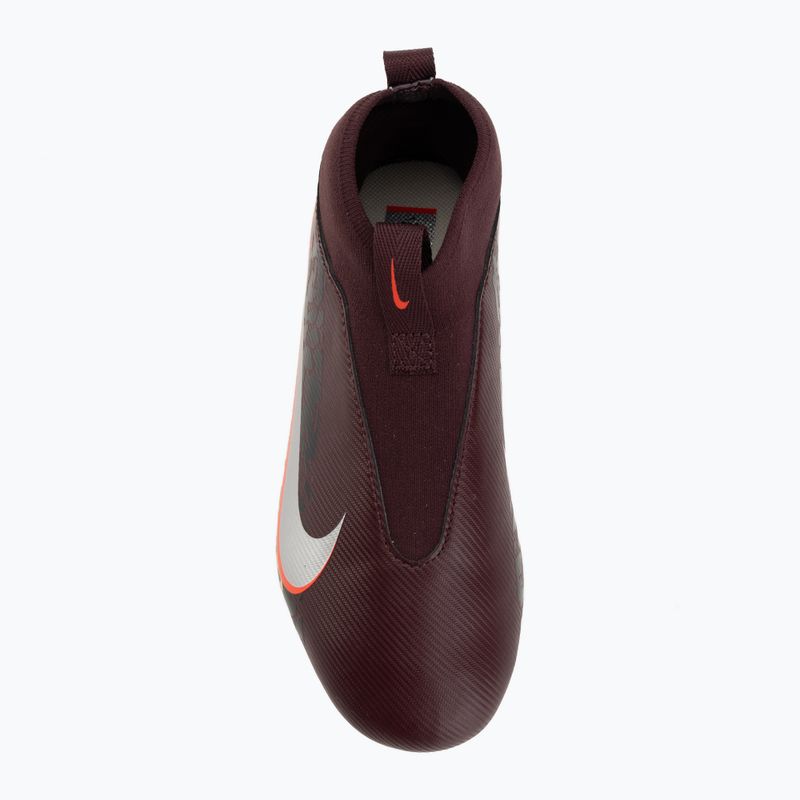 Kinder-Fußballschuhe Nike United Jr. Mercurial Superfly 10 Academy MG burgundy crush/metallic silver 5
