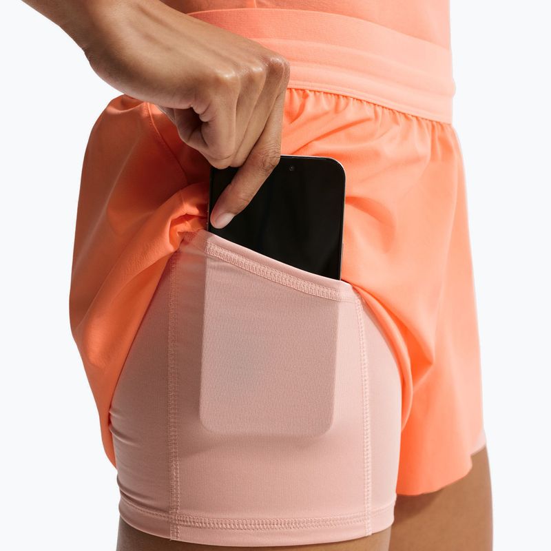 Damen-Laufshorts Nike Swift Mid-Rise 2in1 orange pulse 7