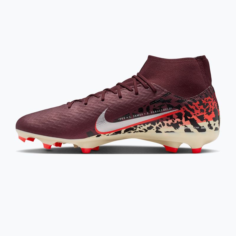 Herren-Fußballschuhe Nike United Mercurial Superfly 10 Academy MG burgundy crush/metallic silver 2