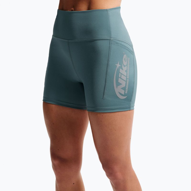 Damenleggings Nike Swift High Waisted 4" mineral slate 5