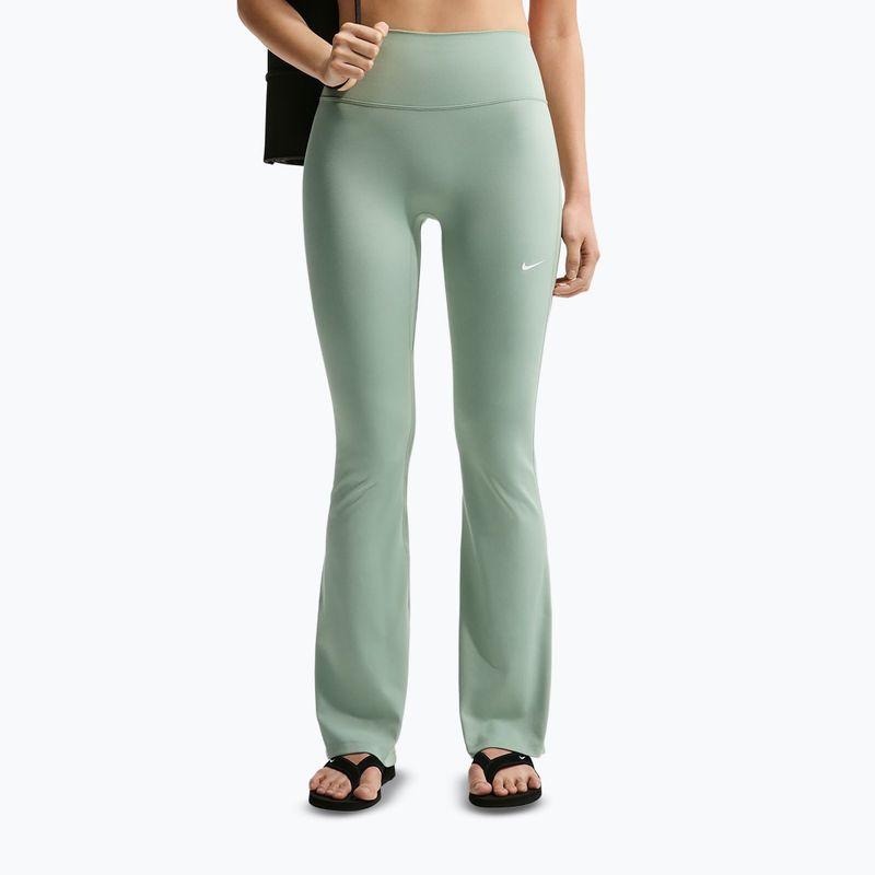 Damenleggings Nike One High Waisted Flared steam/white