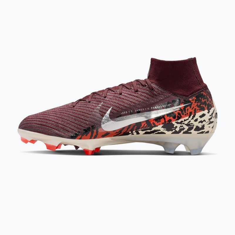 Herren-Fußballschuhe Nike United Superfly 10 Elite burgundy crush/university red/fossil/metal silver 2
