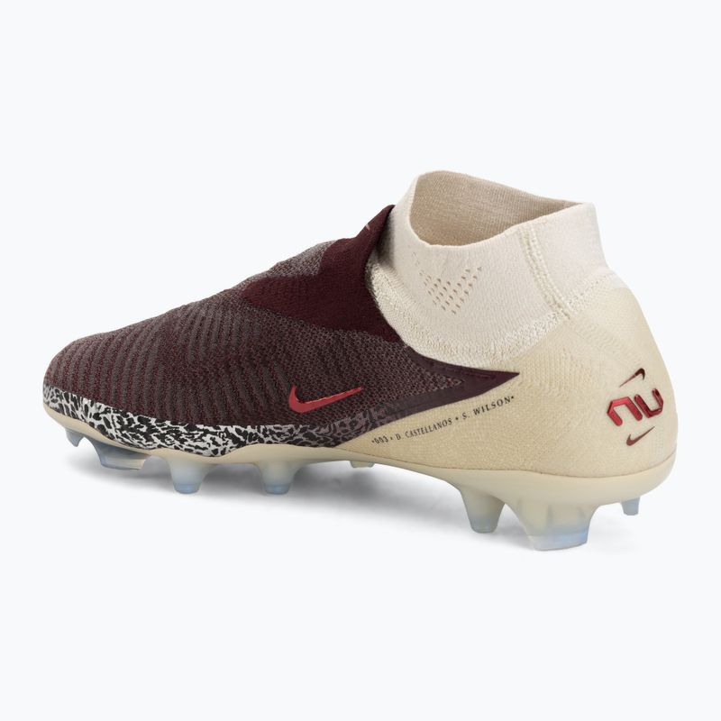 Herren-Fußballschuhe Nike United Phantom 6 High Elite FG burgundy crush/fossil/university red 3