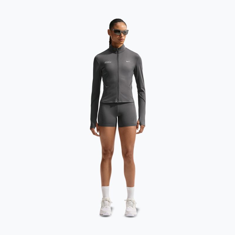 Laufpullover für Damen Nike Swift Dri-Fit Full Zip Mid-Layer medium ash 2