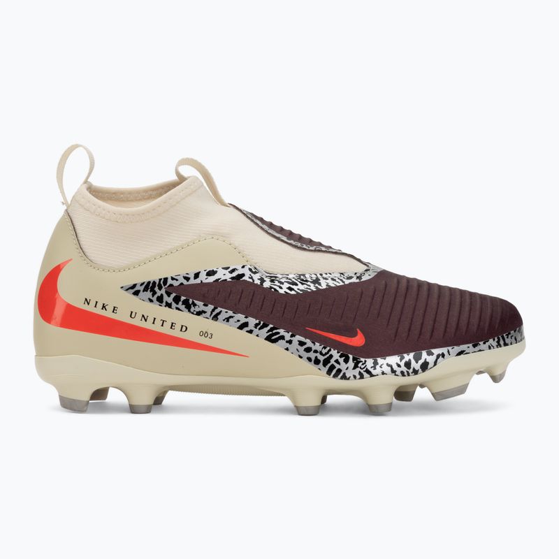 Kinder-Fußballschuhe Nike United Jr. Phantom 6 High Academy MG burgundy crush/fossil/university red 2