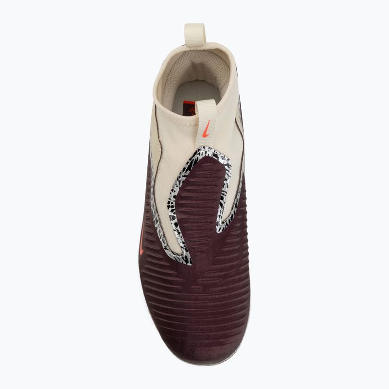 Kinder-Fußballschuhe Nike United Jr. Phantom 6 High Academy MG burgundy crush/fossil/university red 5