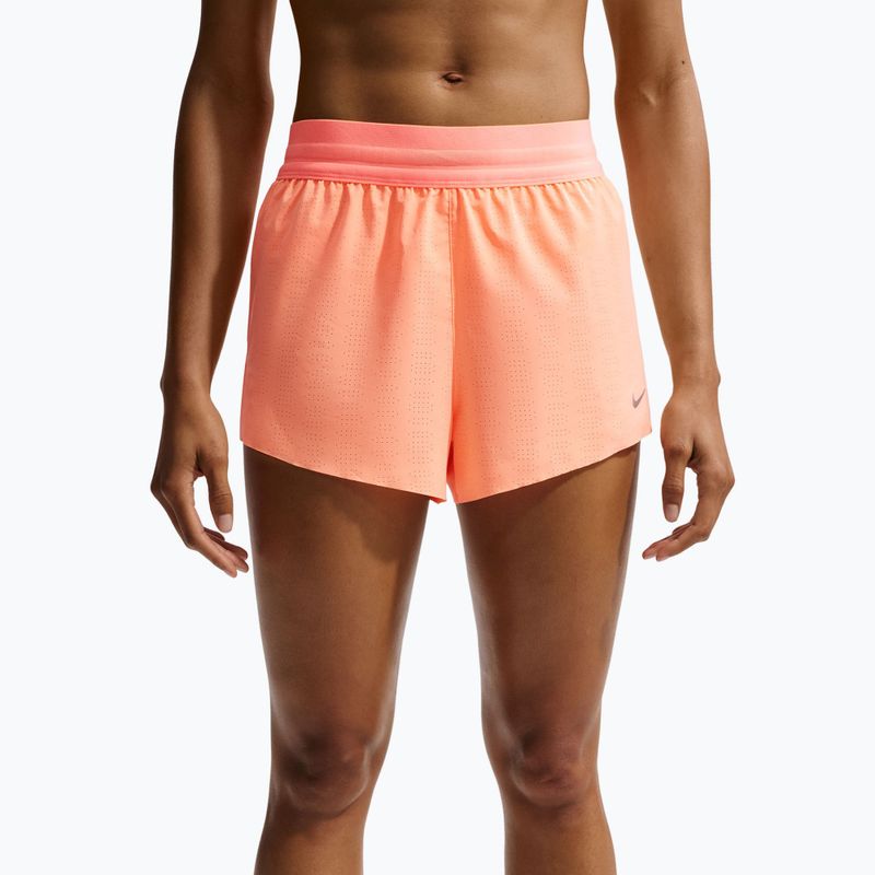 Herren-Laufshorts Nike Swift Breathe Dri-Fit Mid-Rise 2.5" orange pulse/photon dust