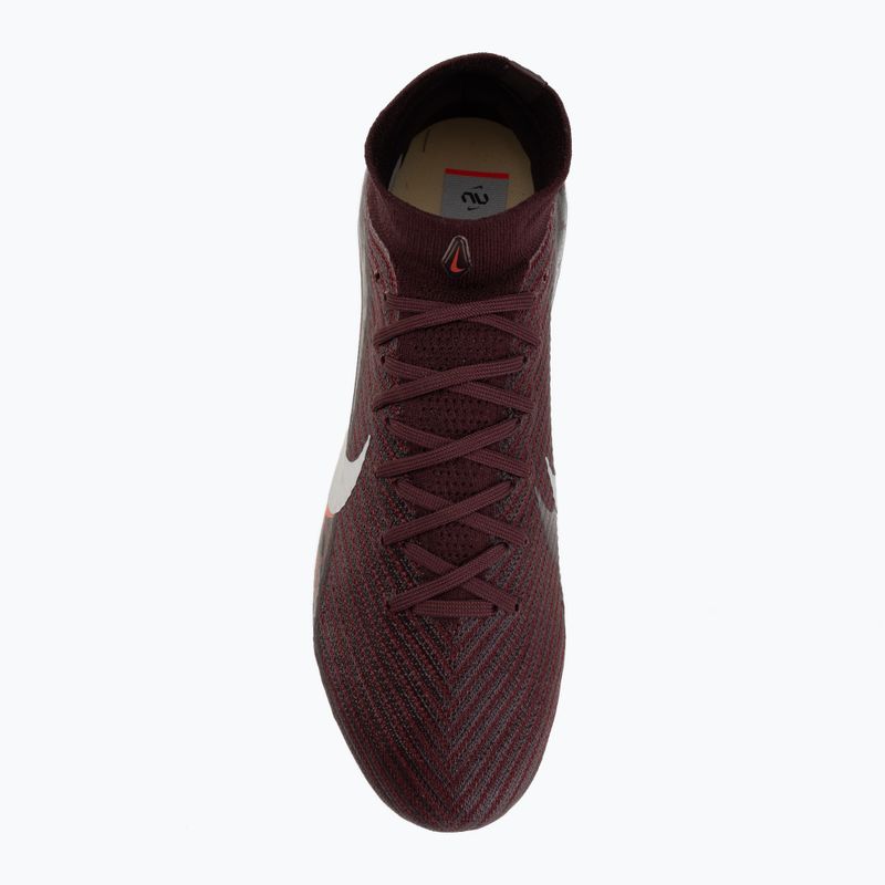 Herren-Fußballschuhe Nike United Superfly 10 Elite burgundy crush/university red/fossil/metal silver 5