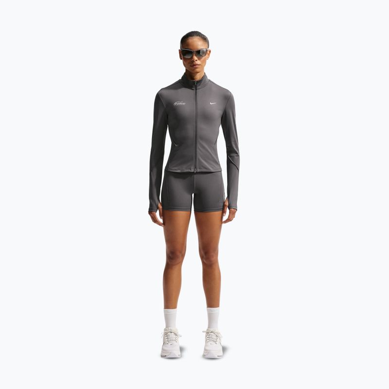 Damenleggings Nike Swift High Waisted 4" medium ash 2