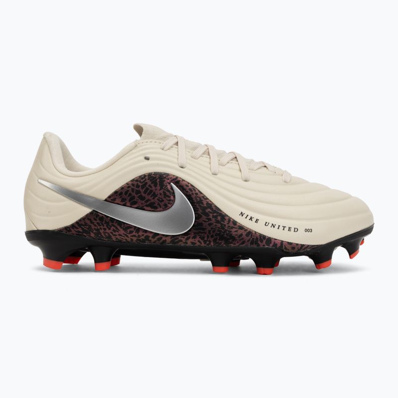 Kinder-Fußballschuhe Nike United Jr. Tiempo Maestro Academy MG fossil/burgundy crush/metallic silver 2
